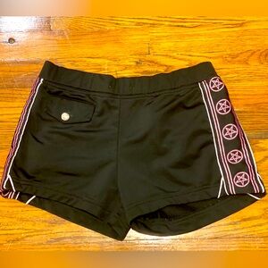 Rare Lip Service Feel the Burn Black / Pink Pentagram Shorts XS diy